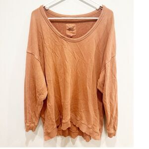 Aerie crewneck pullover sweatshirt warm tan